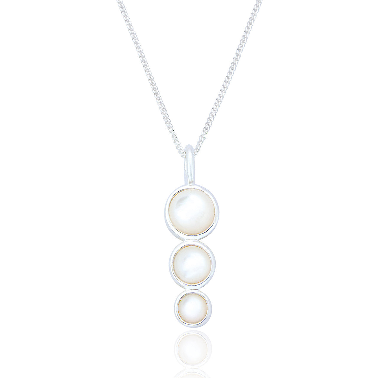 Mother of Pearl Trio Necklace