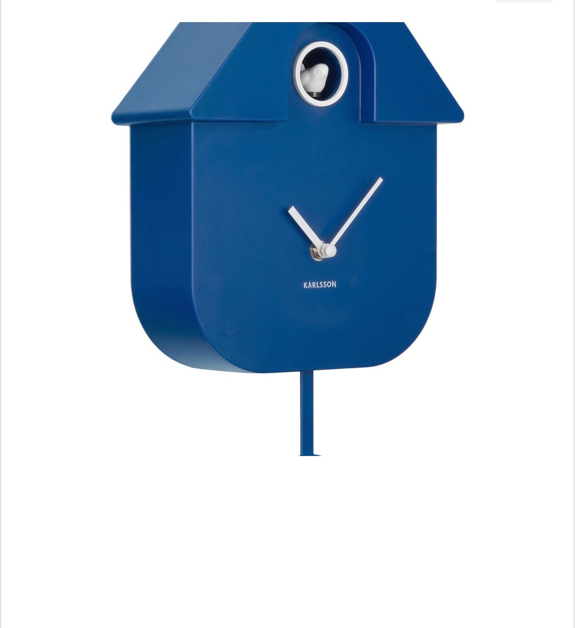 Cobalt Blue Modern Cuckoo Clock