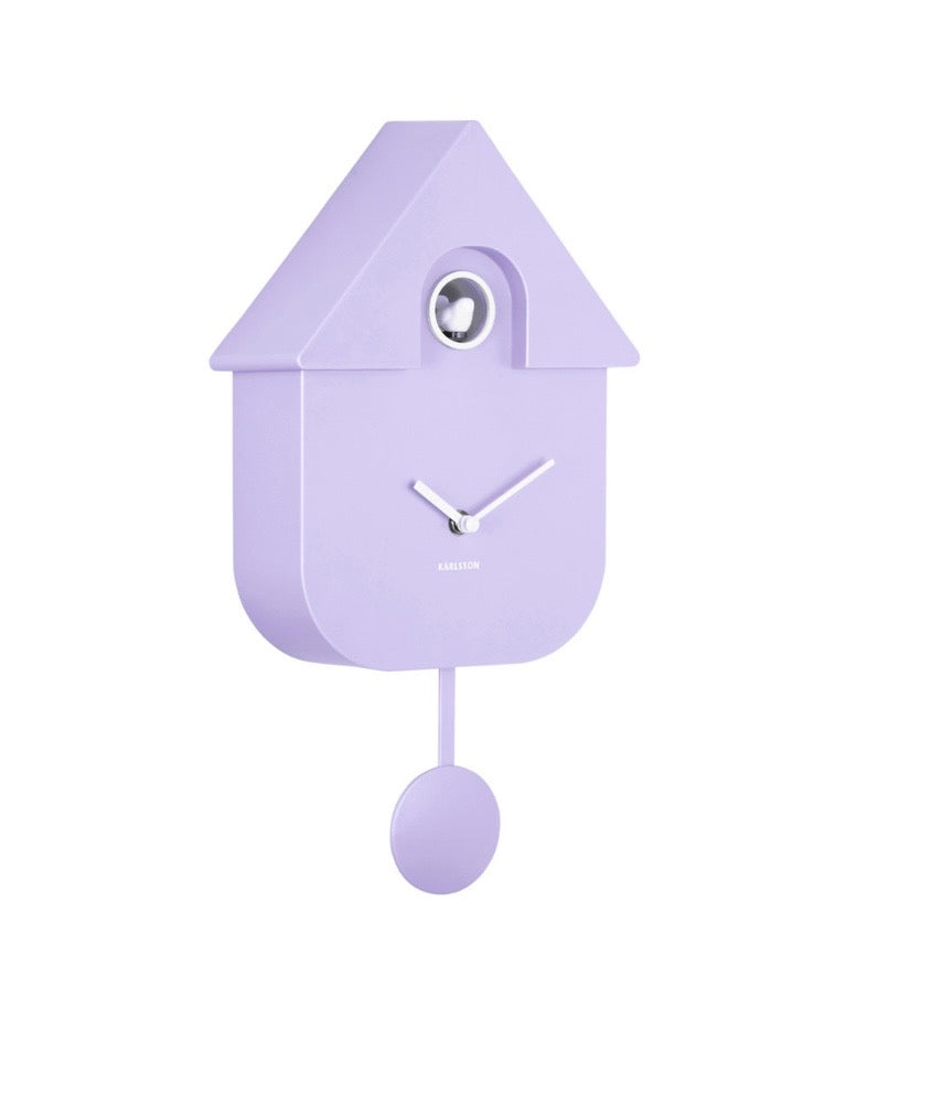 Soft Purple Modern Cuckoo Clock