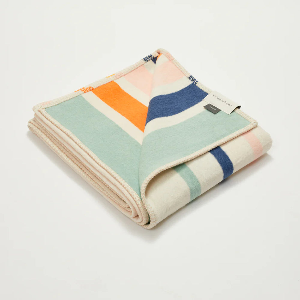 Seakind x Atlantic Blankets Striped Recycled Cotton Blanket