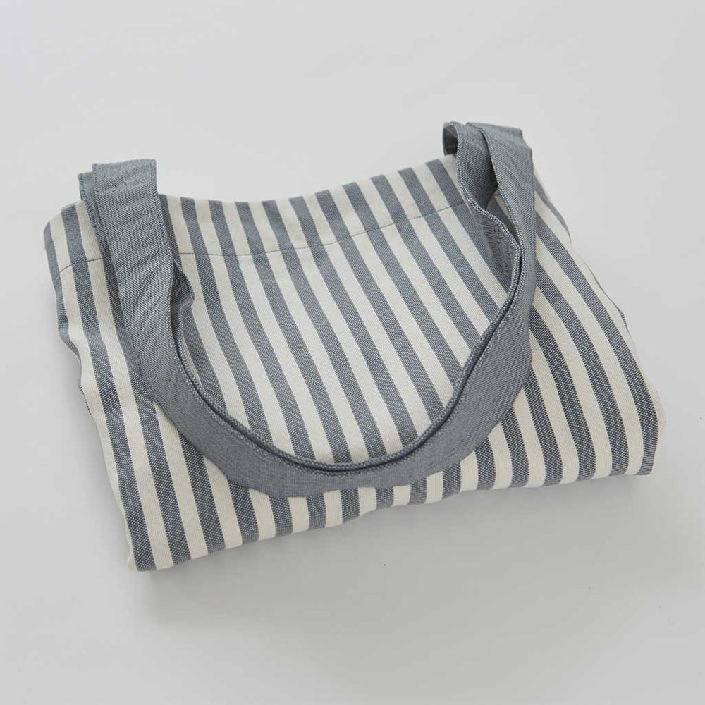 Blue and White Stripey Tote Bag