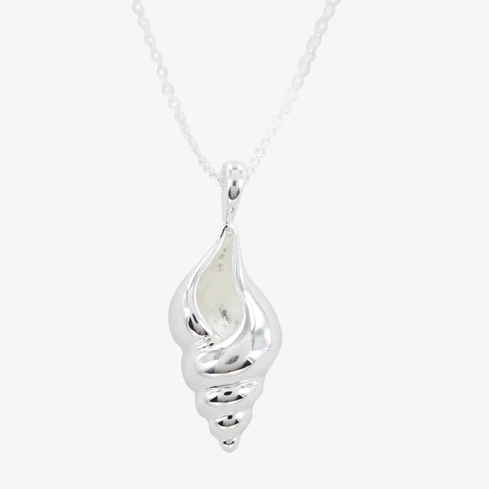 Conch Shell Silver Necklace