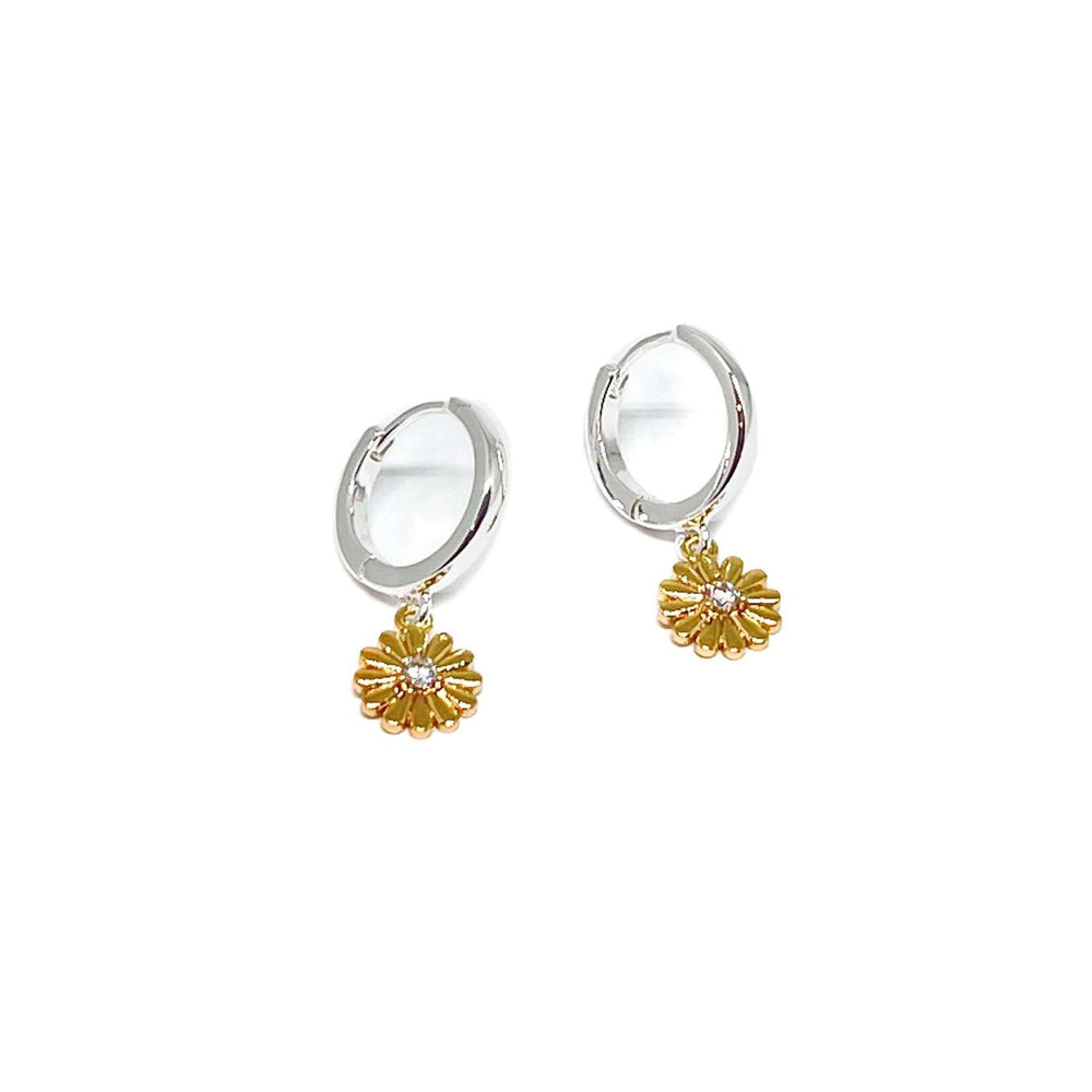 Daisy Hoop Earrings