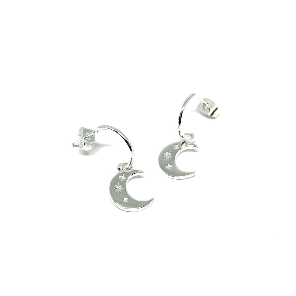 Moon and Star Earrings