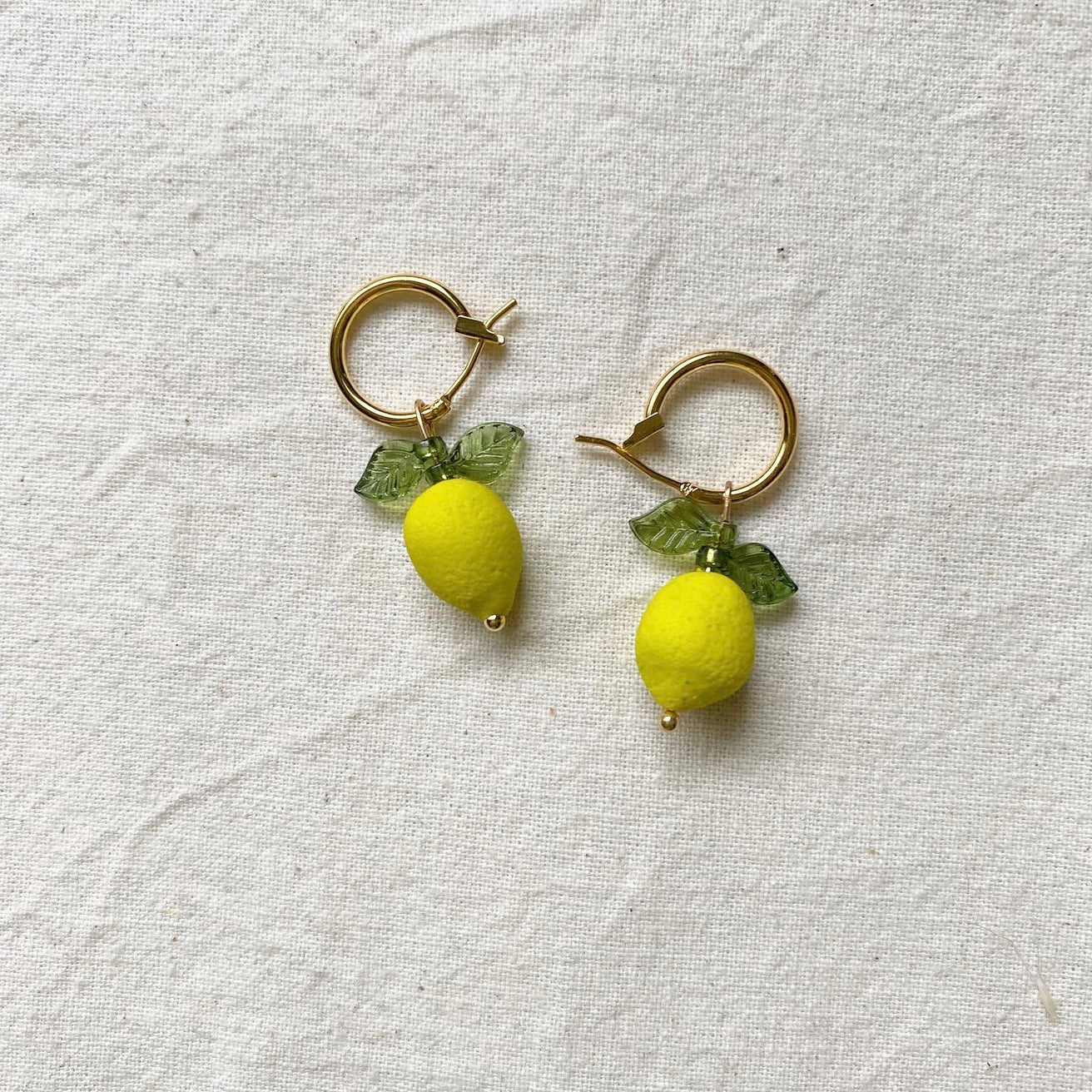 Polymer Clay Lemon Earrings