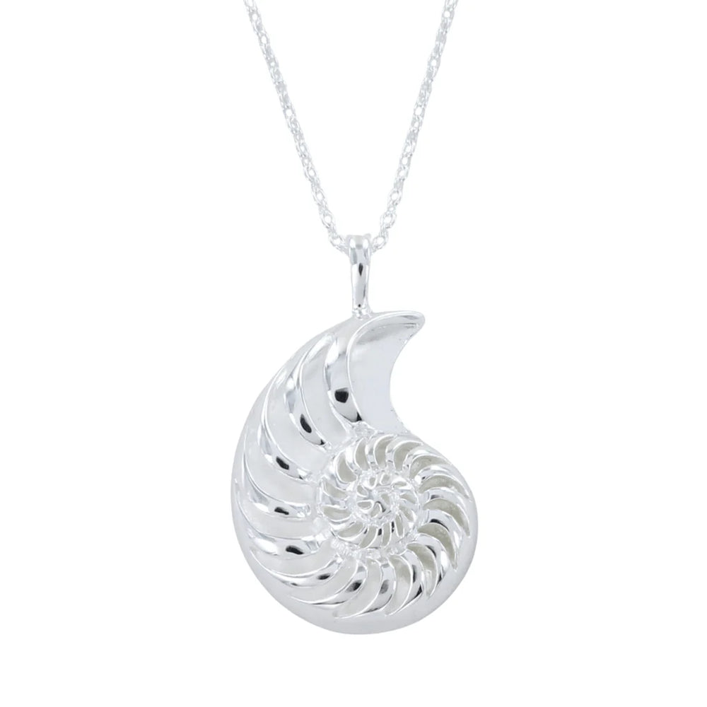 Ammonite Silver Necklace