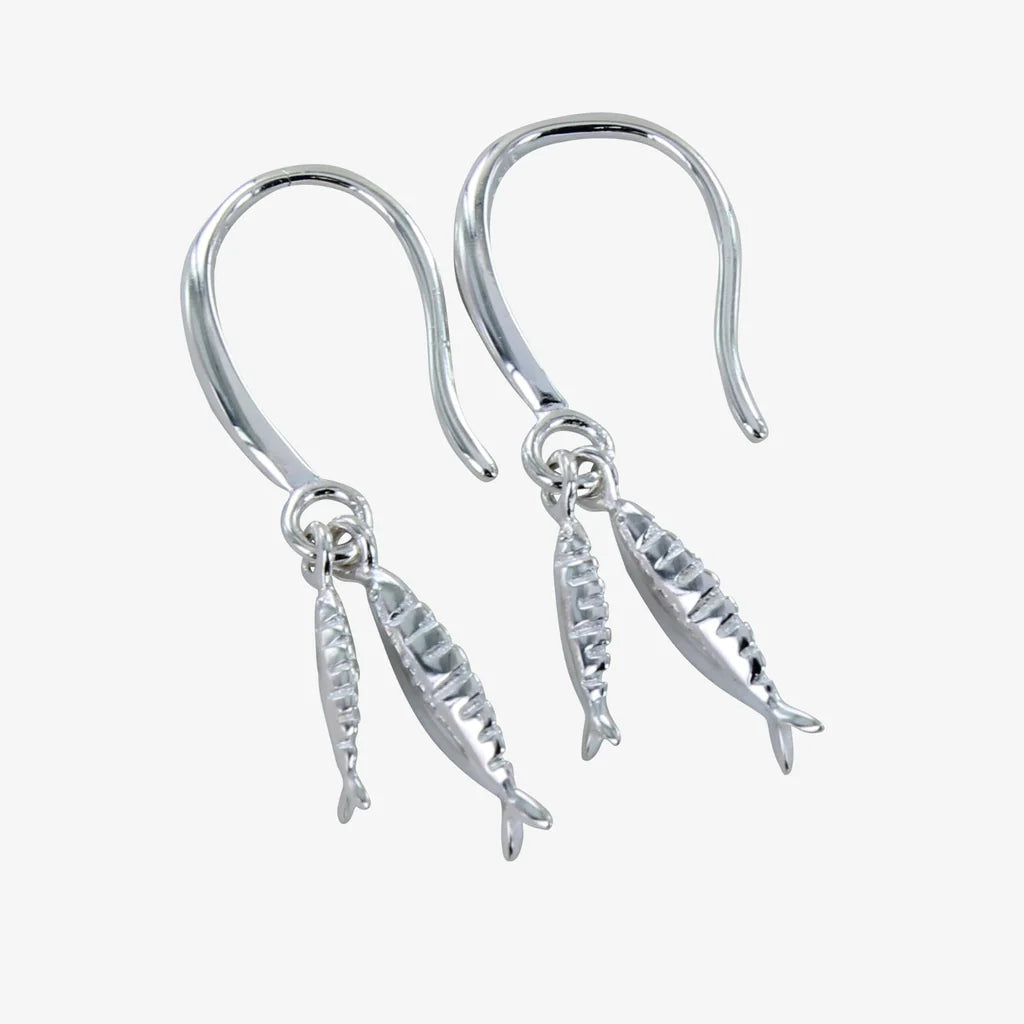 Mackerel Silver Earrings
