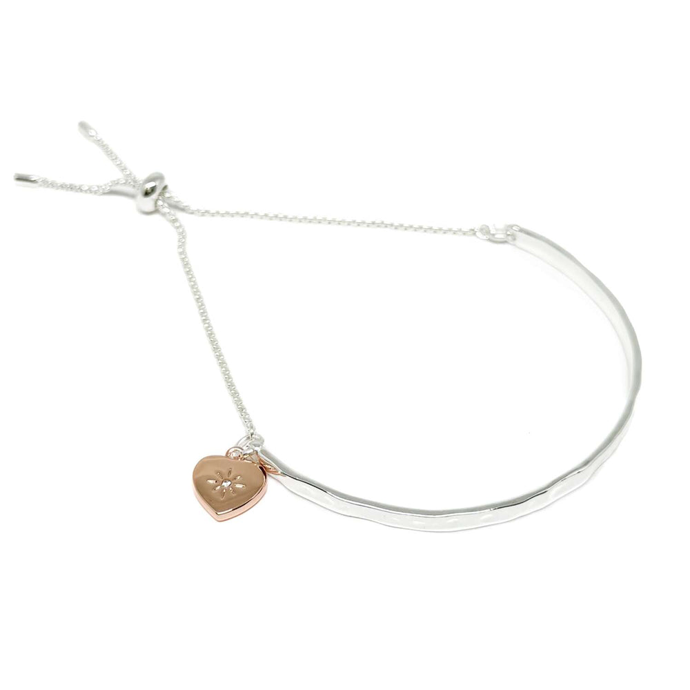 Heart Star Bangle Bracelet