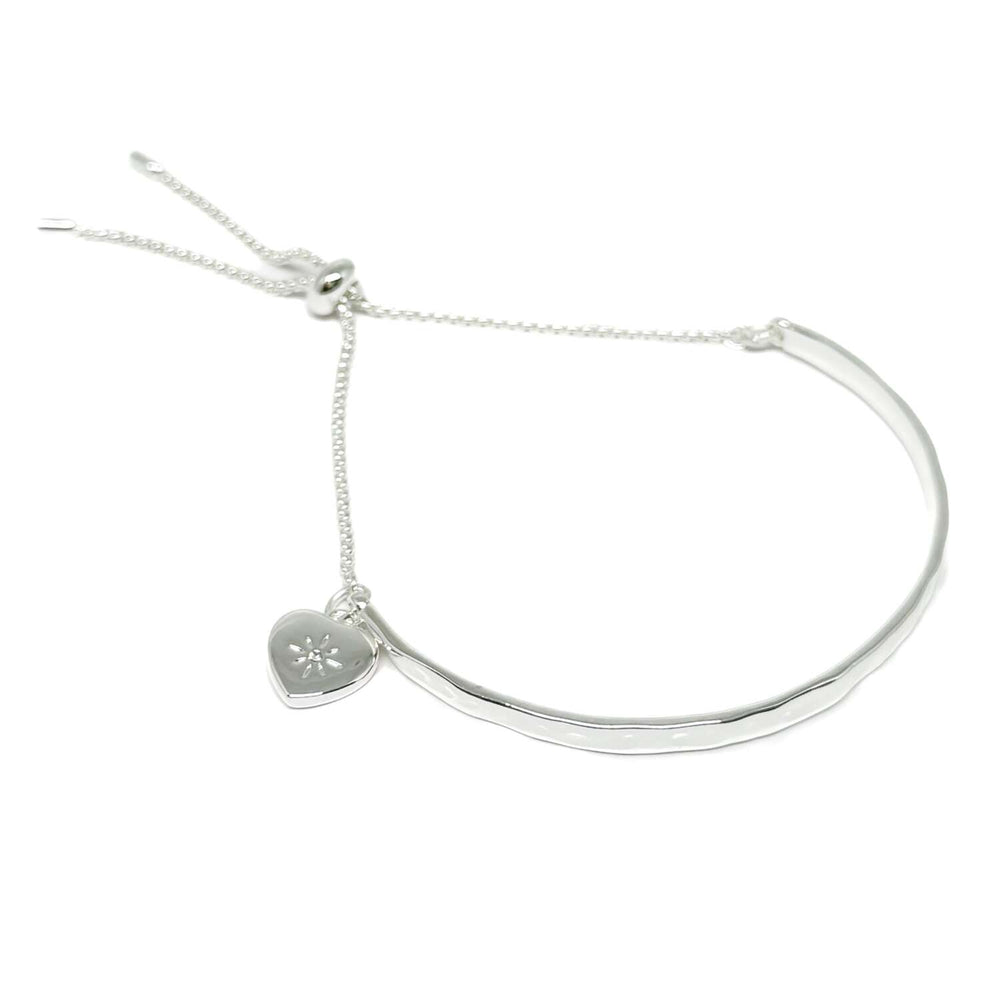 Heart Star Bangle Bracelet