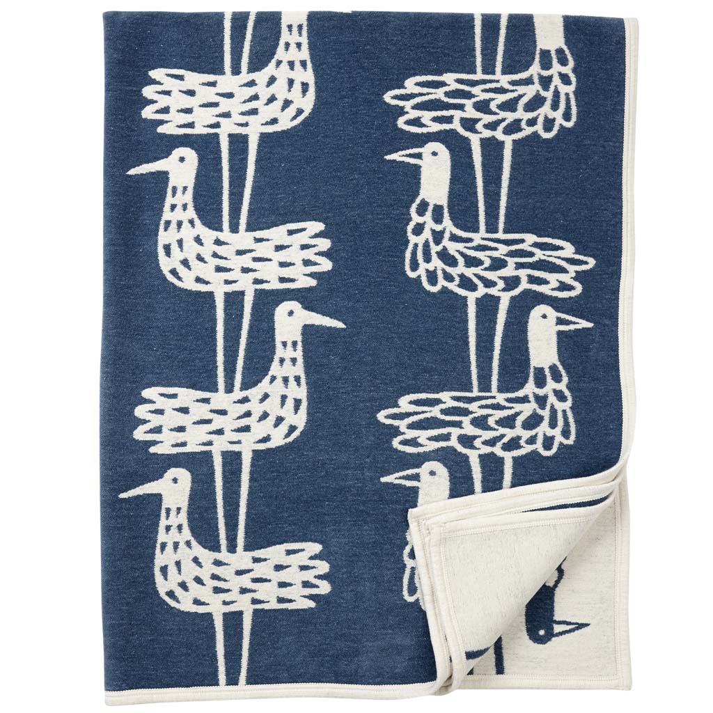 Seabirds Cotton Blanket