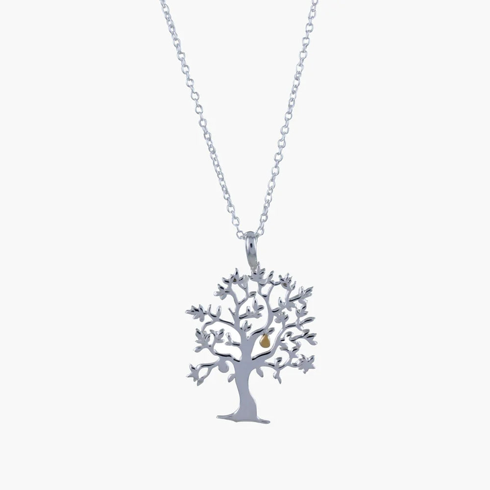Nutmeg Tree Silver Necklace